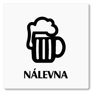 Nálevna, 80x80mm, bílá, Nevada